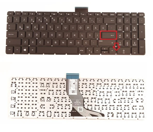 Hp Pavilion 15-AU000NT, 15-AU001NT Klavyesi (Siyah TR) ürün görseli 1