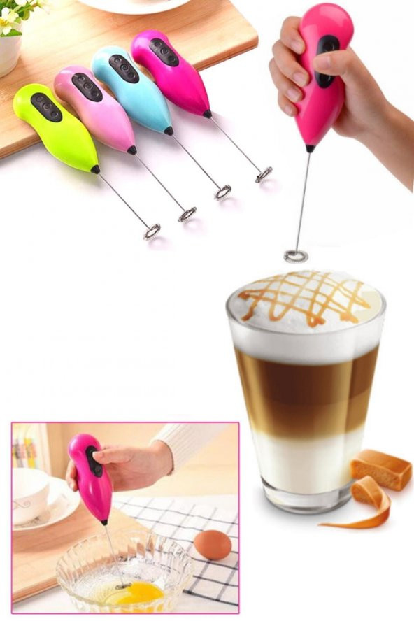 Mini Cappucino Kahve & Süt Pilli Çırpıcı - Resim 2
