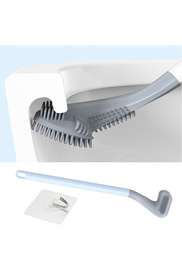 Ergonomik Tasarımlı Silikon Tuvalet Fırçası ürün görseli 1