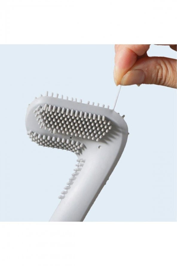Ergonomik Tasarımlı Silikon Tuvalet Fırçası - Resim 4