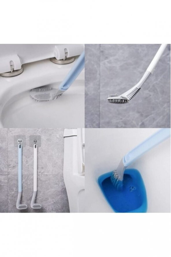 Ergonomik Tasarımlı Silikon Tuvalet Fırçası - Resim 4