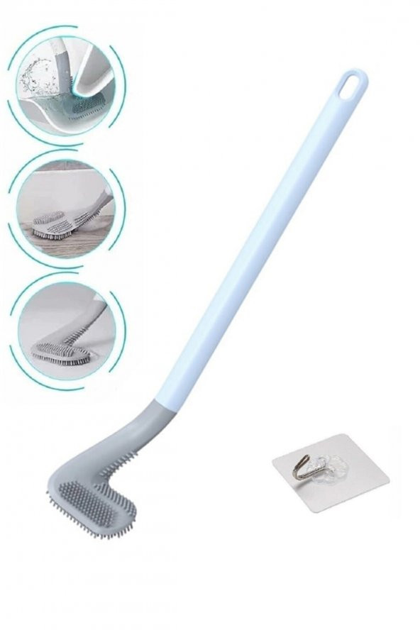 Ergonomik Tasarımlı Silikon Tuvalet Fırçası - Resim 8
