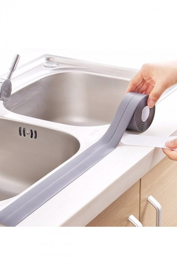 Su Sızdırmaz Lavabo Küvet Kenar Bandı Gri Renk 3.2 Metre ürün görseli 1