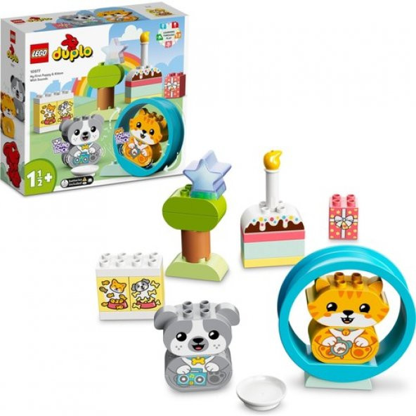 Lego Duplo 10977 My First Puppy And Kitten With Sounds ürün görseli 1