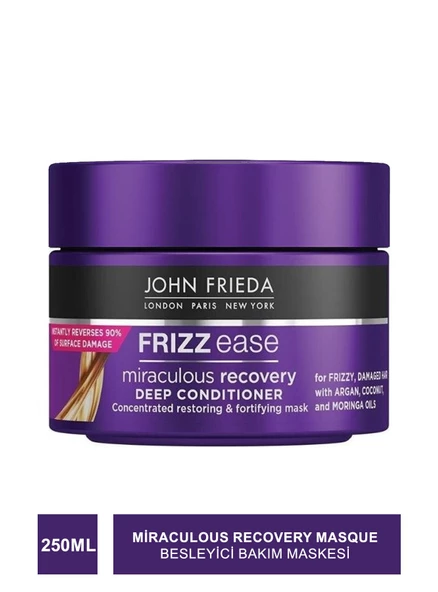 John Frieda Frizz Ease Miraculous Recovery Masque 250 ml Besleyici Bakım Maskesi ürün görseli 1