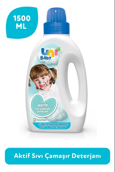 Uni Baby Bebek Aktif Sıvı Çamaşır Deterjanı 1500 ml ürün görseli 1