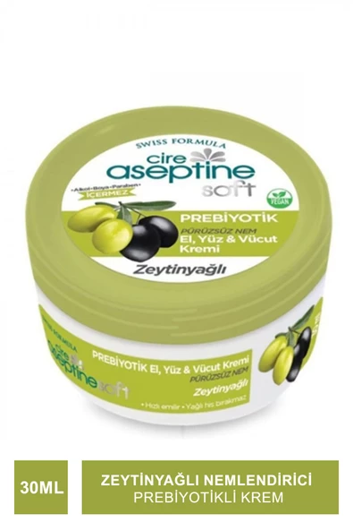 Cire Aseptine Soft Zeytinyağlı Nemlendirici Pürüzsüzleştirici Prebiyotikli Krem 30 ml ürün görseli 1