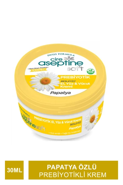 Cire Aseptine Soft Papatya Özlü Besleyici Prebiyotikli Krem 30 ml ürün görseli 1