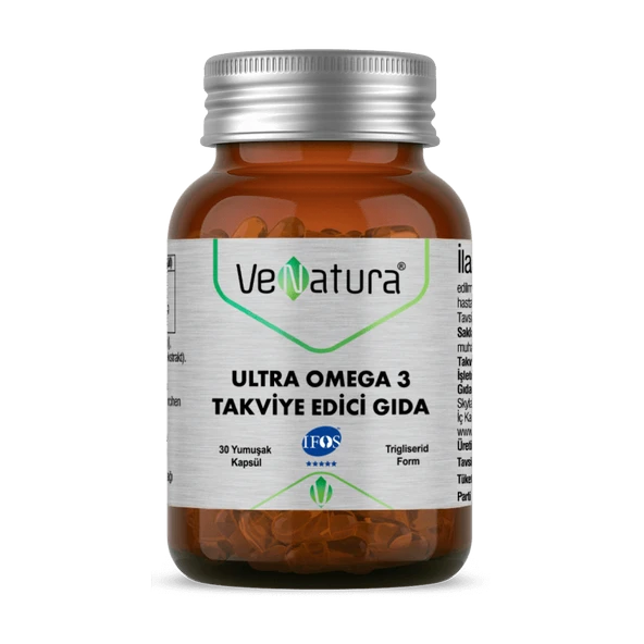 VeNatura Ultra Omega 3 Takviye Edici Gıda 30 Kapsül ürün görseli 1