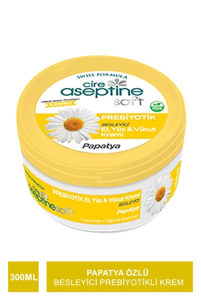 Cire Aseptine Soft Papatya Özlü Besleyici Prebiyotikli Krem 300 ml ürün görseli 1