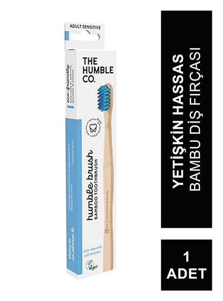 Humble Brush Ekolojik Bambu Hassas Diş Fırçası Yetişkin, Mavi ürün görseli 1