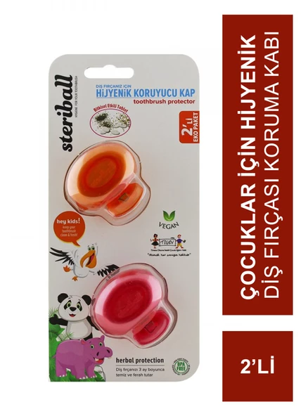 Steriball Çocuk Hijyenik Koruyucu Kap 2 'li Paket  - Limon Kokulu ürün görseli 1