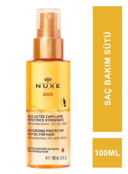 Nuxe Sun Huile Moisturising Protective Milky Oil 100 ml Nemlendirici ve Koruyucu Saç Bakım Sütü ürün görseli 1