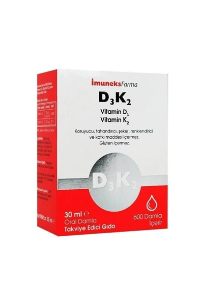 İmuneks  D3K2 30 ml Damla ürün görseli 1