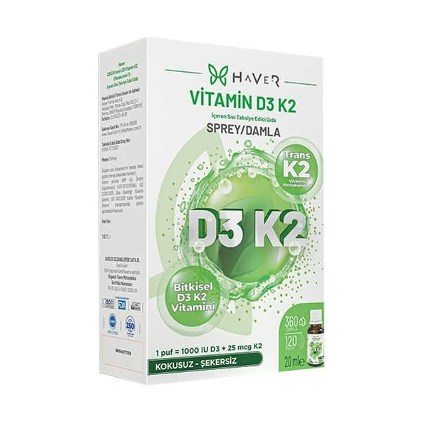 Haver D3K2 20 ml Sprey / Damla ürün görseli 1