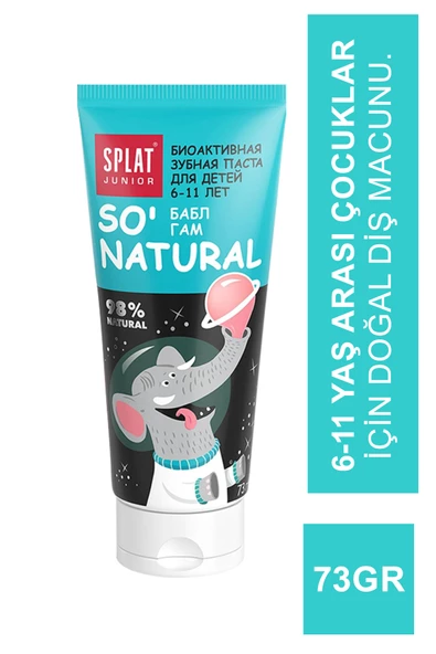 Splat Bubble Gum Çocuk Diş Macunu 6-11 Yaş 73gr ürün görseli 1