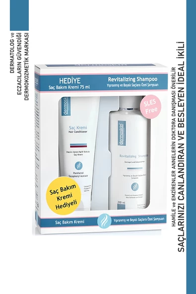 ​Dermoskin Revitalizing Şampuan 200 ml + Saç Bakım Kremi 75ml Hediye ürün görseli 1