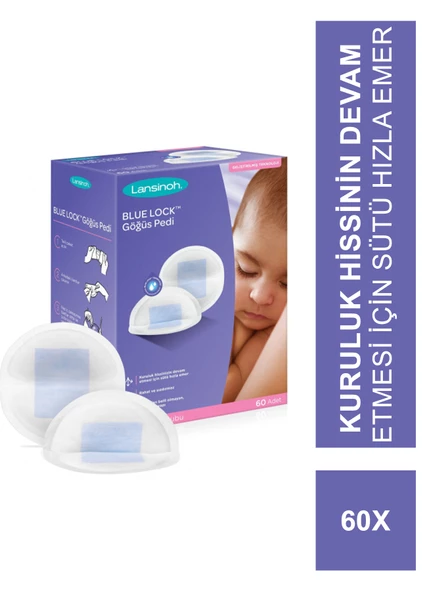 Lansinoh Blue Lock Göğüs Pedi 60 Adet ürün görseli 1