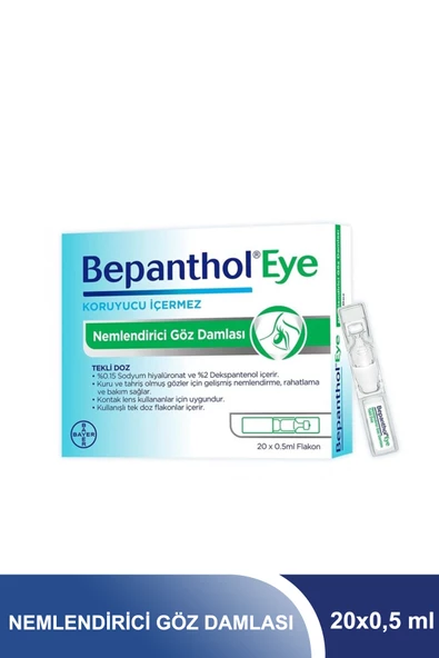 Bepanthol Eye Nemlendirici Göz Damlası 20x0,5 ml Flakon ürün görseli 1