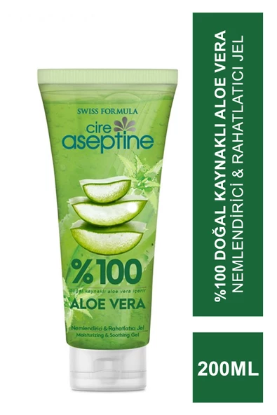 Cire Aseptine %100 Doğal Kaynaklı Aloe Vera Nemlendirici & Rahatlatıcı Jel 200 ml ürün görseli 1