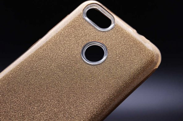 Huawei P9 Lite Mini Kılıf Simli Renkli Silikon - Resim 2