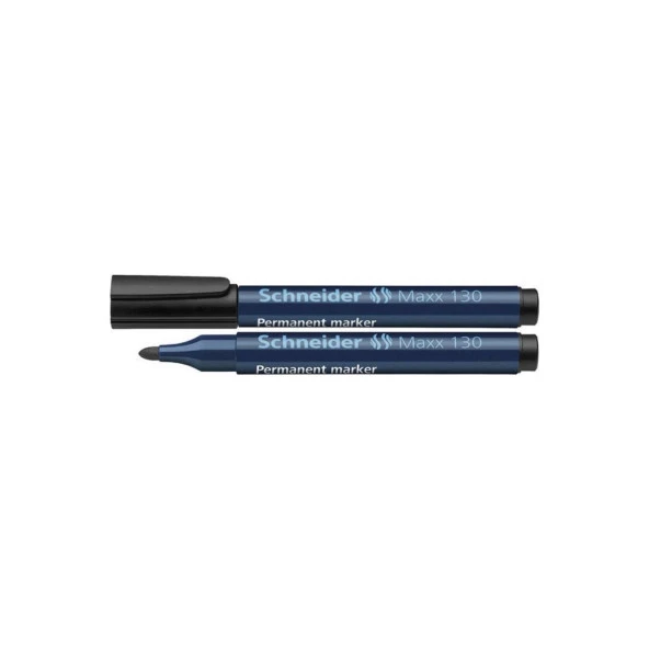 Schneider Markör Permanent 1-3 MM Siyah Yuvarlak Uçlu (10 Lu Paket) ürün görseli 1