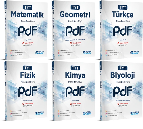 Eğitim Vadisi 2024 Tyt Sayısal Pdf Planlı Ders Föyü Seti ürün görseli 1