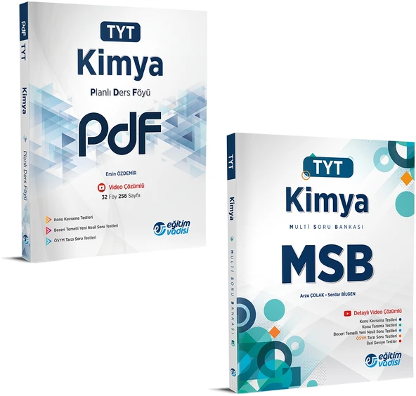 Eğitim Vadisi 2024 Tyt Kimya Pdf + Msb Seti 2 Kitap ürün görseli 1