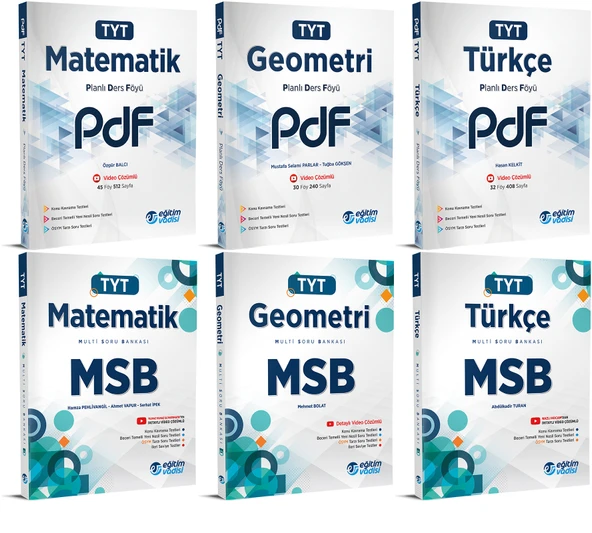 Eğitim Vadisi 2024 Tyt Matematik Türkçe Geometri Pdf + Msb Seti ürün görseli 1