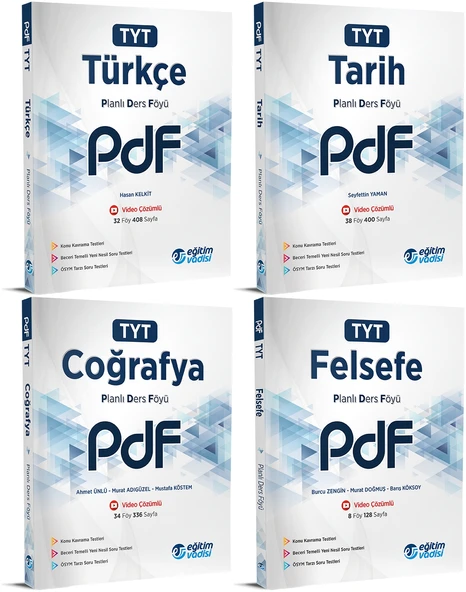 Eğitim Vadisi 2024 Tyt Sözel Pdf Planlı Ders Föyü Seti ürün görseli 1