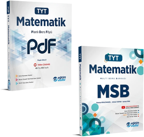 Eğitim Vadisi 2024 Tyt Matematik Pdf + Msb Seti 2 Kitap ürün görseli 1
