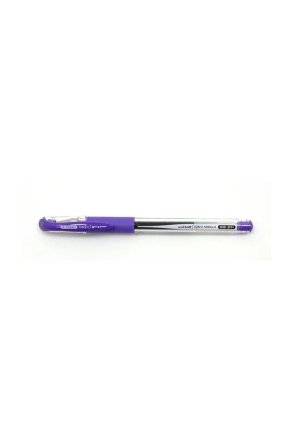 Uni-Ball Roller Kalem Signo Needle İğne Uç 0.38 MM Mor Roller Kalem (10 Lu Paket) ürün görseli 1