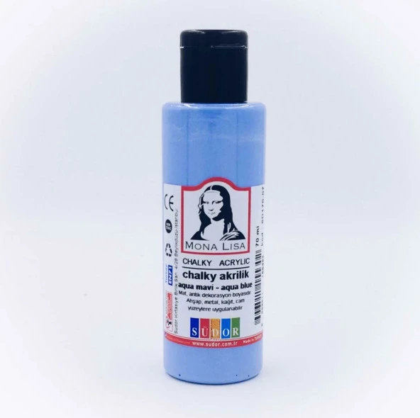 Südor Monalisa Akrilik Boya Aqua Mavi 70ml ürün görseli 1