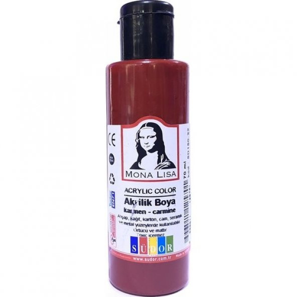Südor Monalisa Akrilik Boya Karmen 70ml ürün görseli 1