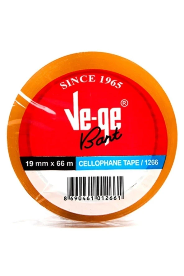 Ve-Ge Koli Bant Şeffaf 19 MM x 66 Metre Aslan (96 Adet) ürün görseli 1
