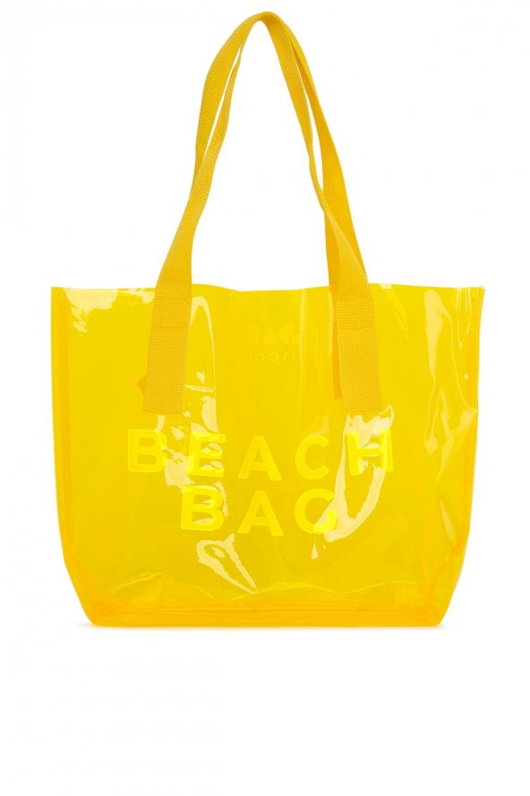 Bagmori Sarı Beach Bag Baskılı Şeffaf Plaj Çantası ürün görseli 1