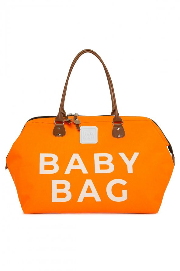Bagmori Turuncu Baby Bag Baskılı Bebek Bakım Çantası ürün görseli 1