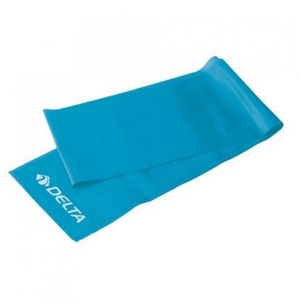 Delta Pilates Bandı Orta Sert 120 x 15 cm Egzersiz Direnç Lastiği (Uç Kısmı Açık) ürün görseli 1