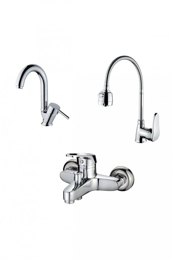 Aç Kapa Banyo + Mutfak + Lavabo Seti ürün görseli 1