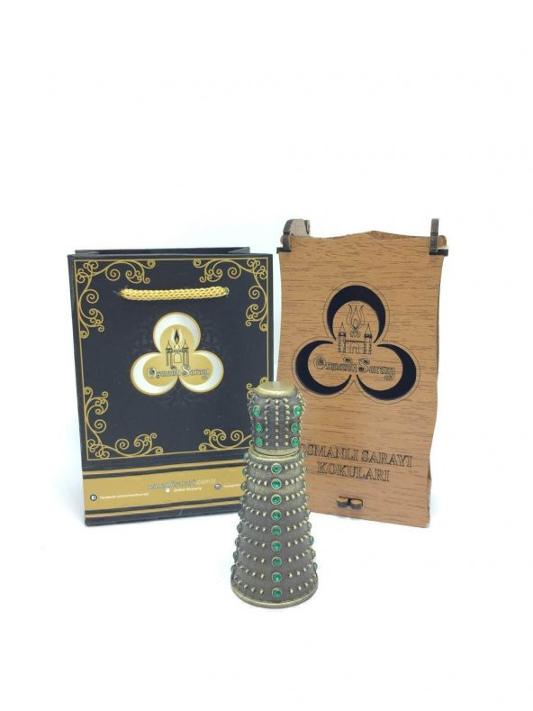 OSMANLI SARAYI SAHRA-İ CEDİT KOKUSU YEŞİL ÖZEL TASARIM ŞİŞE 4GR ürün görseli 1