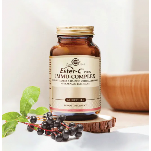 Solgar Ester-C Plus Immu-Complex 60 Softgel ürün görseli 1