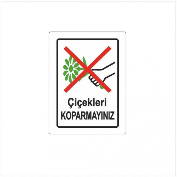 EKSTRAFIX CICEKLERI KOPARMAYIN  LEVHASI (YUL-421) ürün görseli 1