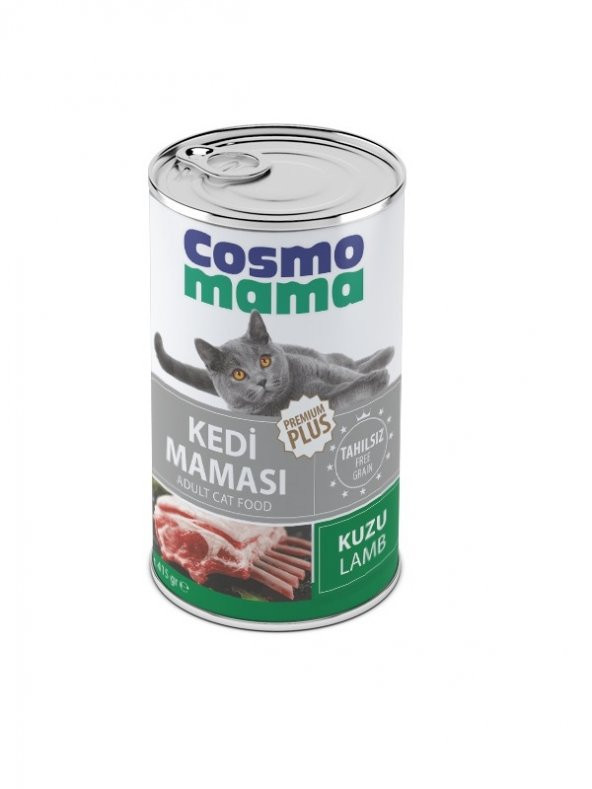 Cosmo Mama  Premium Kedı Kuzu Etlı Yetıskın Konserve Mama 24 Adet ürün görseli 1