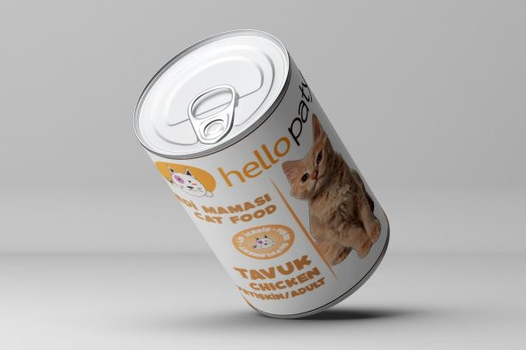 24 Adet 415 Gr Yetişkin Kedı Tavuk Etli Mama 24Lü Yaş Konserve Kedi Maması 24-Adet-Hello-Paty-Kedi-Tavuk ürün görseli 1