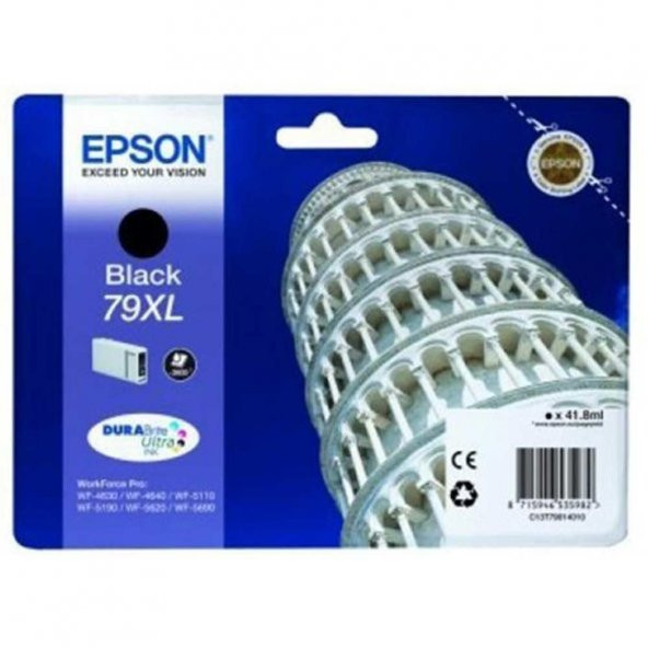 Epson 79XL-C13T79014010 Siyah Kartuş Yüksek Kapasiteli ürün görseli 1