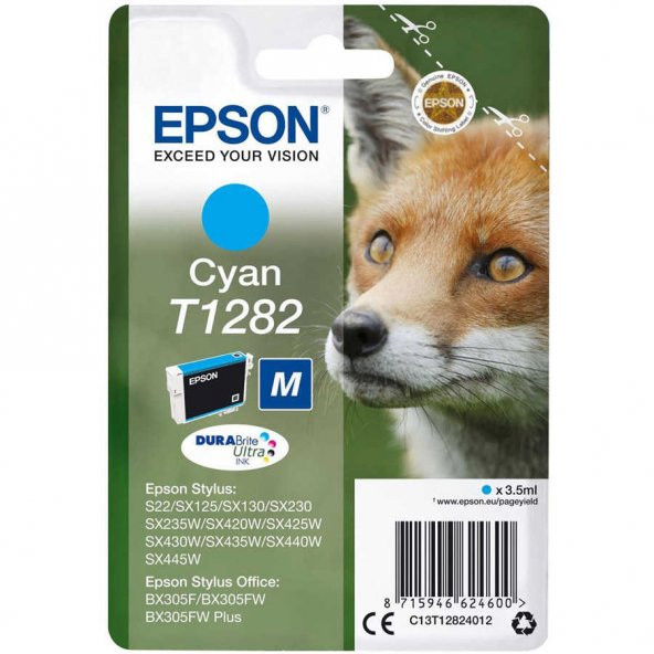 Epson T1282-C13T12824020 Mavi Kartuş ürün görseli 1