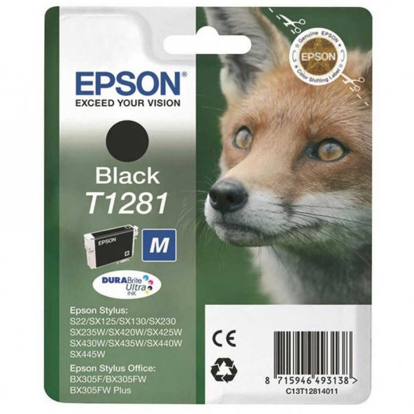 Epson T1281-C13T12814020 Siyah Kartuş ürün görseli 1