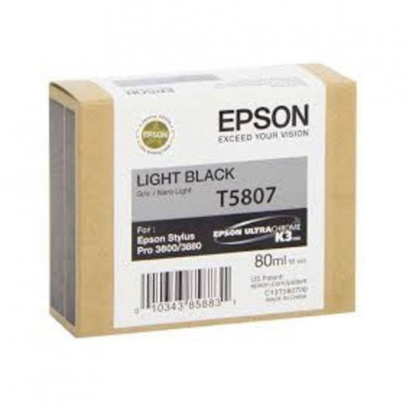 Epson T5807-C13T580700 Açık Siyah Kartuş ürün görseli 1