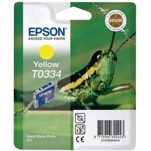 Epson T0334-C13T03344020 Sarı Kartuş ürün görseli 1