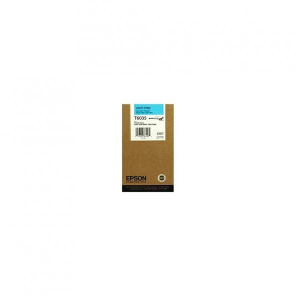 Epson T6035-C13T603500 Açık Mavi Kartuş ürün görseli 1